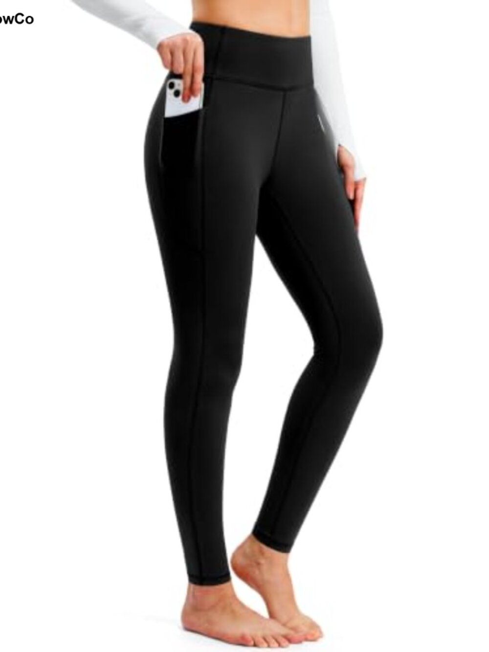 Fleece Lined Thermal Leggings High Waist Tummy Control Winter Pants